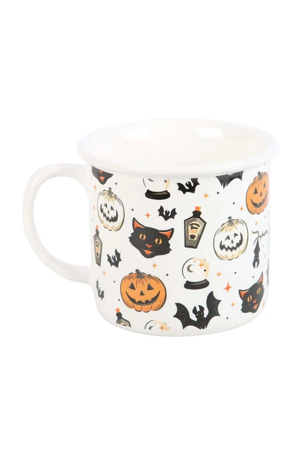 Spirit of Equinox Tasse Spooky Cat & Pumpkin