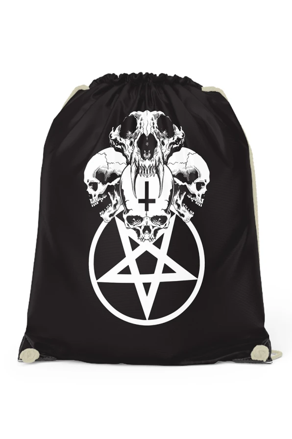 Easure Turnbeutel Skull Pentagram