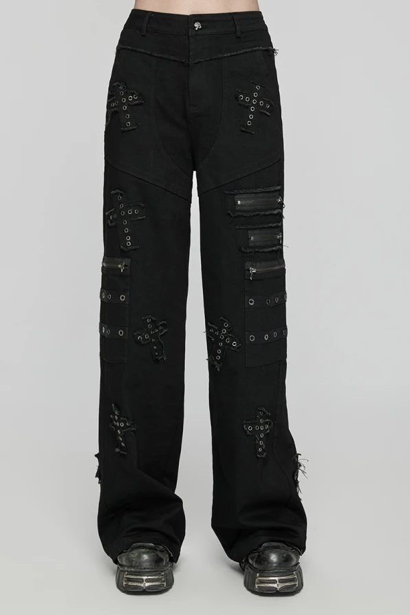 Punk Rave Jeans Crossed Over