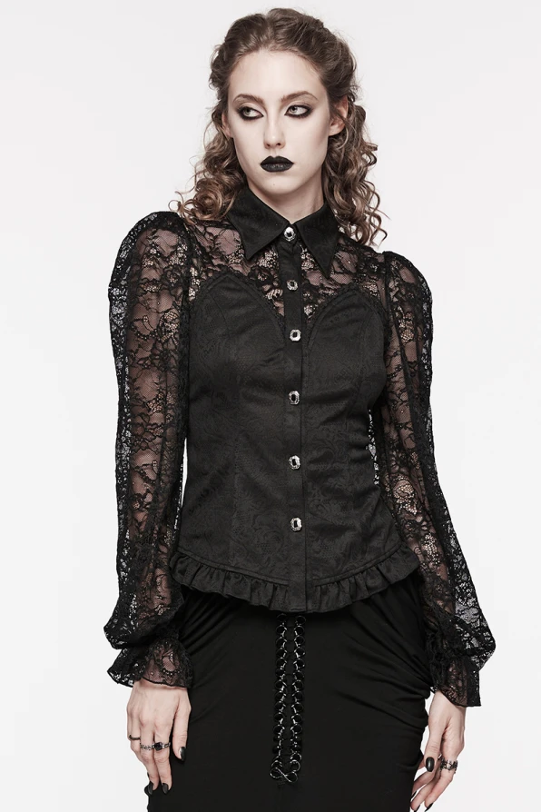 Punk rave blouse Amelia