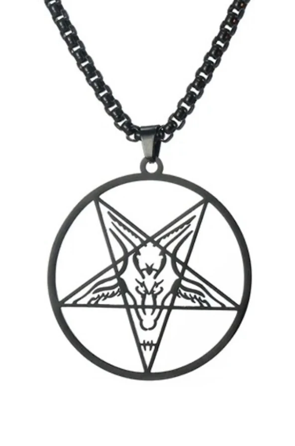 Easure necklace Baphomet Black