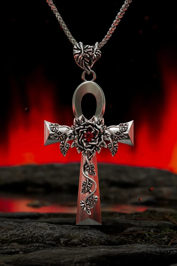 Avelina De Moray Necklace Vampire Ankh