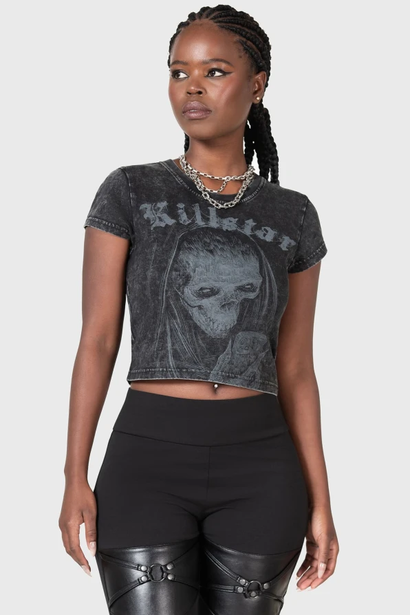 Killstar Crop Shirt Digi Death