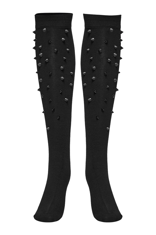 Punk Rave Stockings Black Thorn