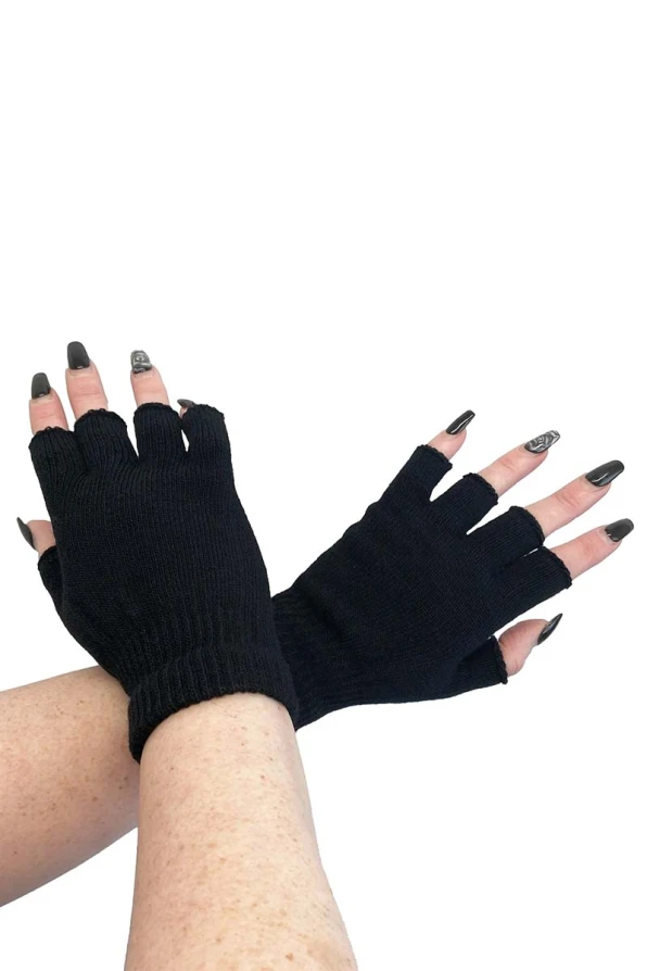 Pamela Man Gloves Black Knit